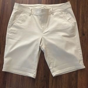 Cream Colored Loft Shorts